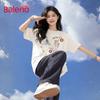 Baleno Women's Pure Cotton Short-Sleeve T-shirt
