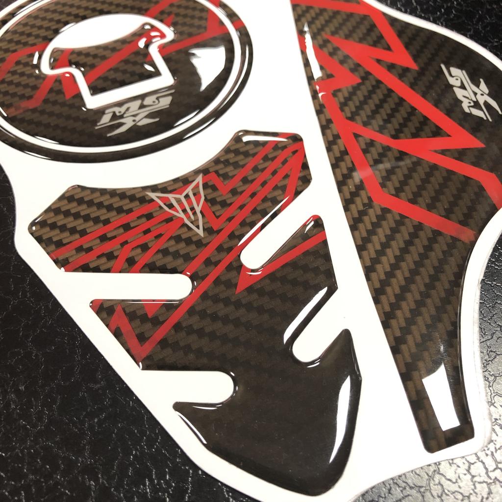 Oblek 3D Carbon Fiber Motocykl Kryt palivové nádrže Samolepky pro Honda Monkey MSX125 MSX 125 Tank Pad