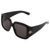 Gucci Grey Ladies Square Sunglasses Gg1402s 001 55
