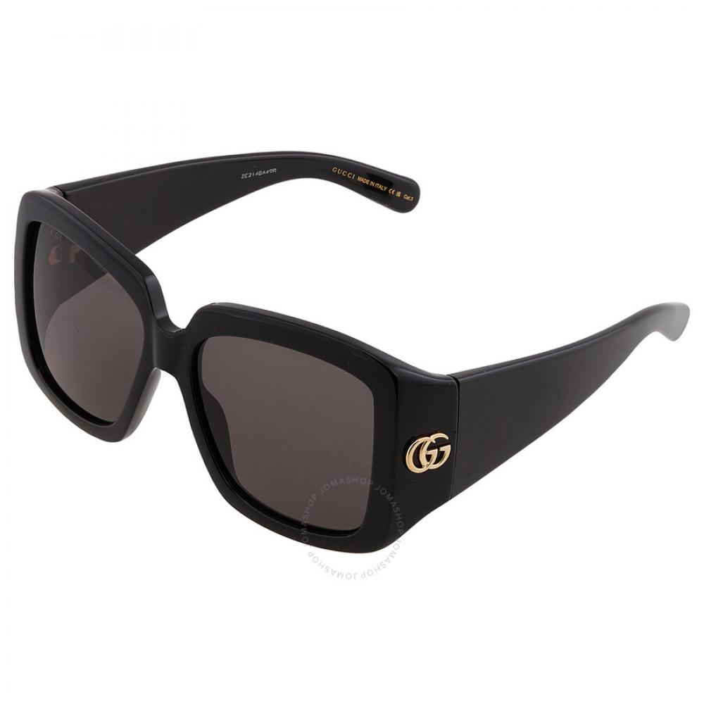 Gucci Grey Ladies Square Sunglasses Gg1402s 001 55