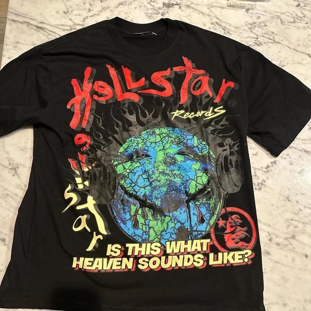 Черная футболка Hellstar с принтом Репринт Подарок для мужчин и женщин Новая одежда Унисекс Футболка S