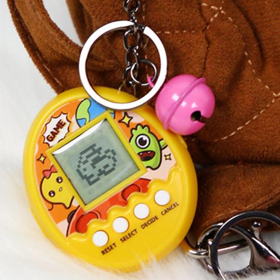 Elektronische Haustiermaschine Niedliche Muster Interaktiv Mini Virtuell Nostalgie Hand-Auge-Koordination ABS Füttern Haustiere Spiel Schlüsselanhänger Kindergeschenk