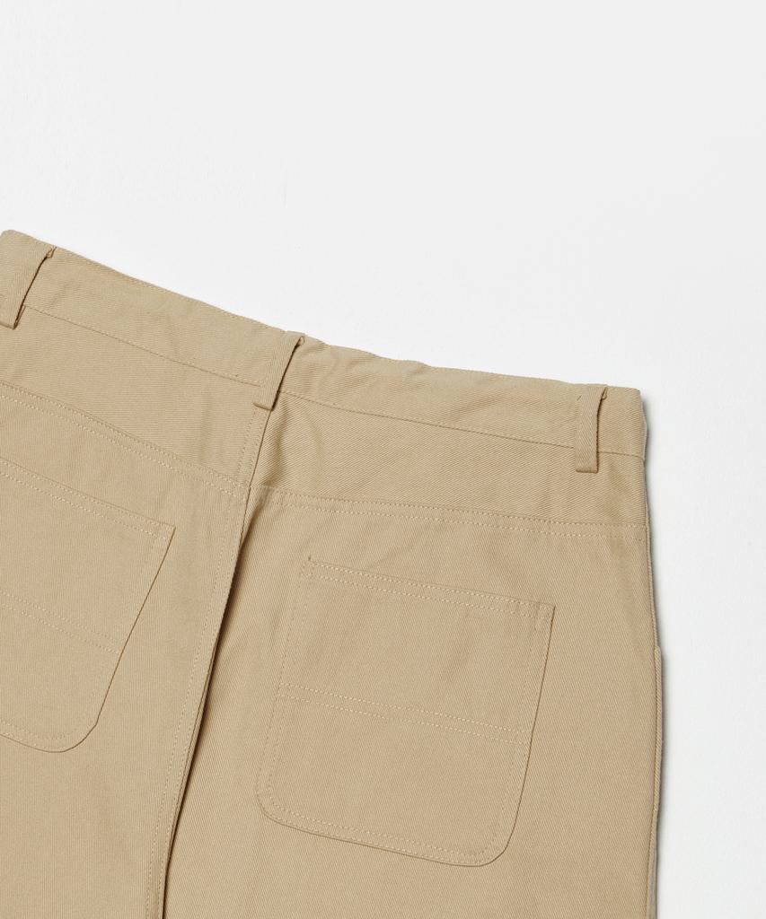GLW Wide Cut Balloon Pants Cotton Beige