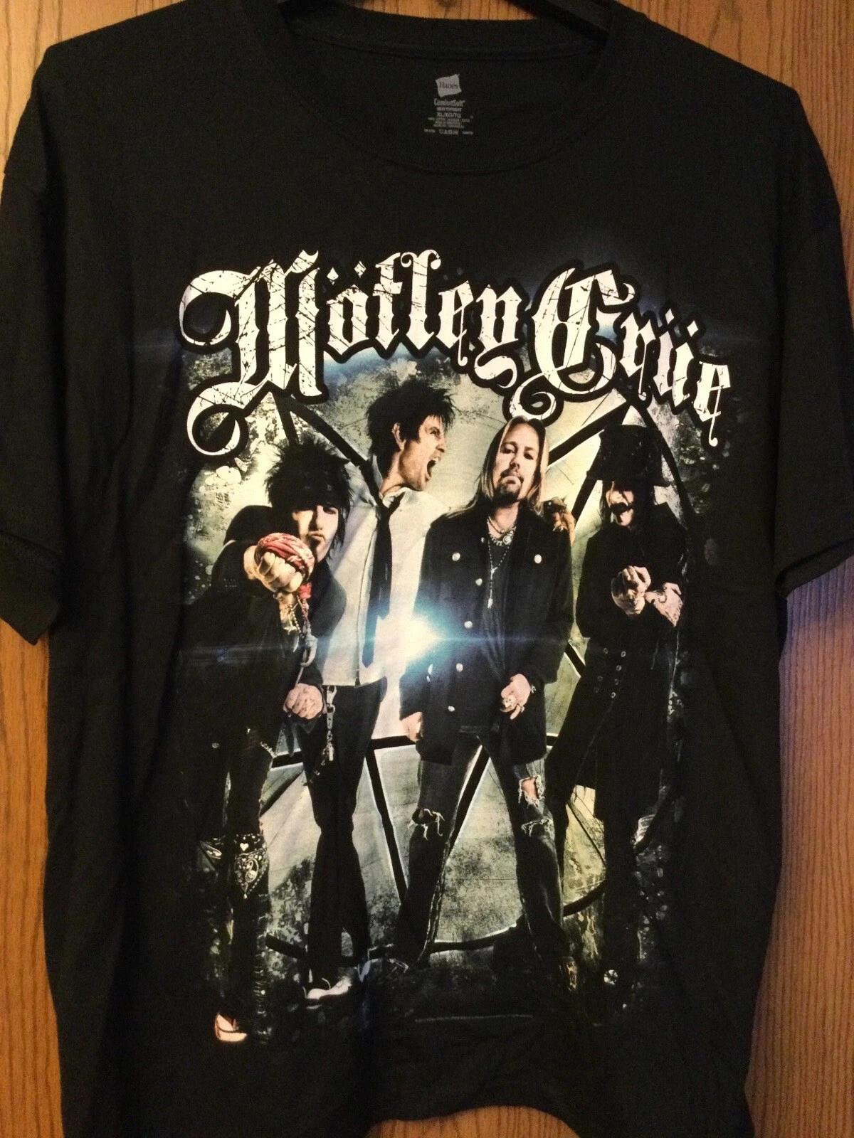 Motley Crue - The Tour 2012 - Black Shirt - Group Photo - XL - Hanes M