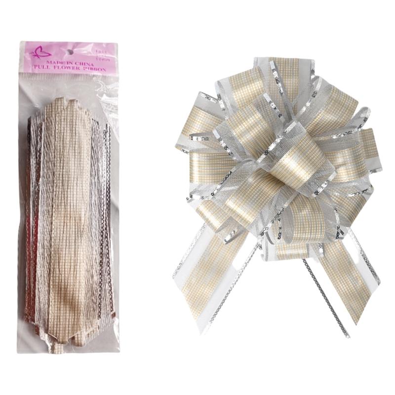 20 Pieces Pull Bows Gift Wrapping Pull Bows Ribbon Pull Bows for Christmas Wedding Baskets Valentine's Day Bows Multicolor