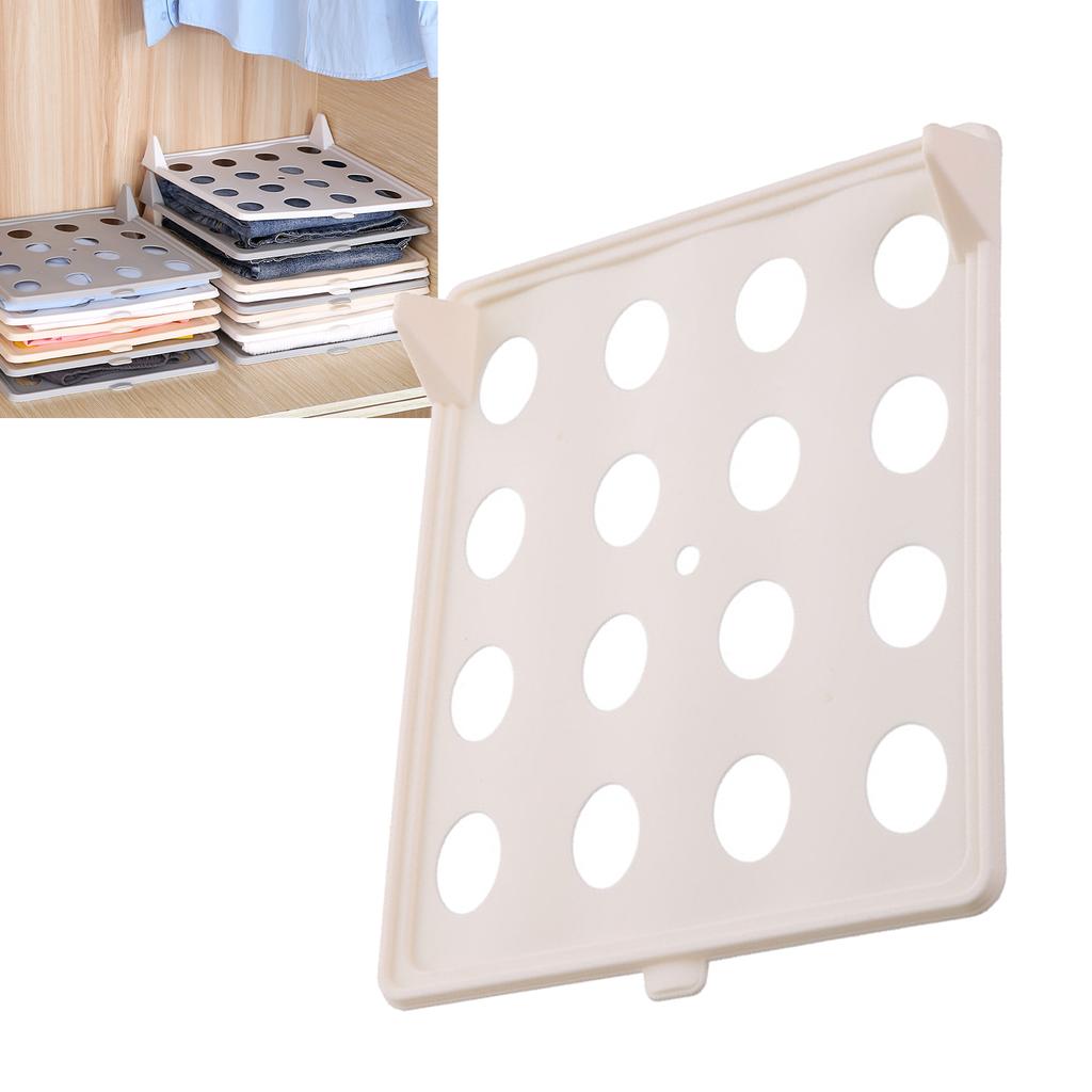 Clothes Organizer Tray Innovative Household T Shirt Clothing Folding Storage Shelf Rack Yellow