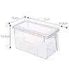 Durable Plastic Kitchen Fridge Rack Holder Clear 5L Cupboard Drawer Organizer Storage Bin Fridge Organizer