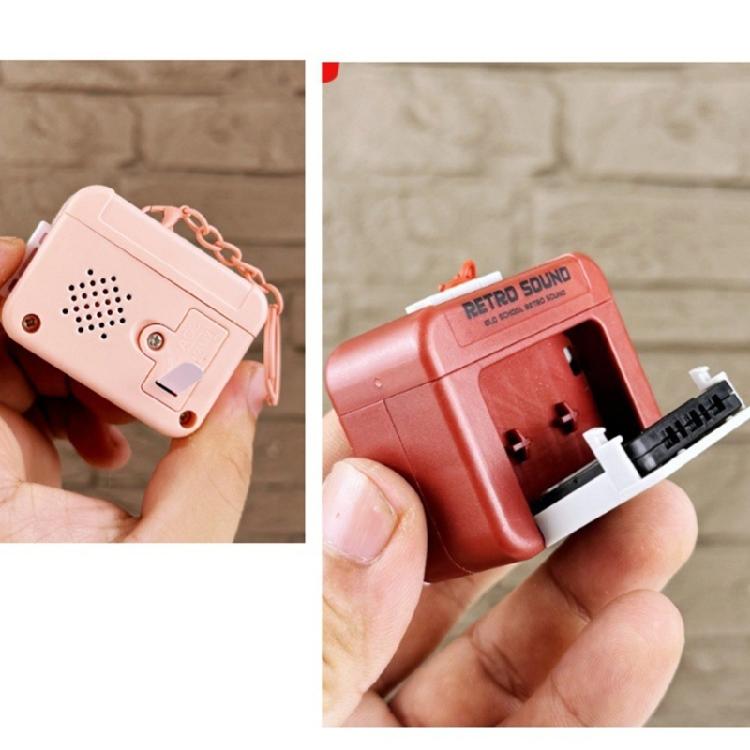 Elegant röstinspelningsnyckelring för par Vintage inspelningsnyckelring Nyckelhållare Väskberlock för kvinnor Män Alla hjärtans dag