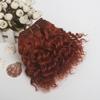 20CM Length 500CM Wool Curly Doll Hair Weft Kinky Curly Wool Material Doll Wigs Extension Handmade Diy Doll Accessories