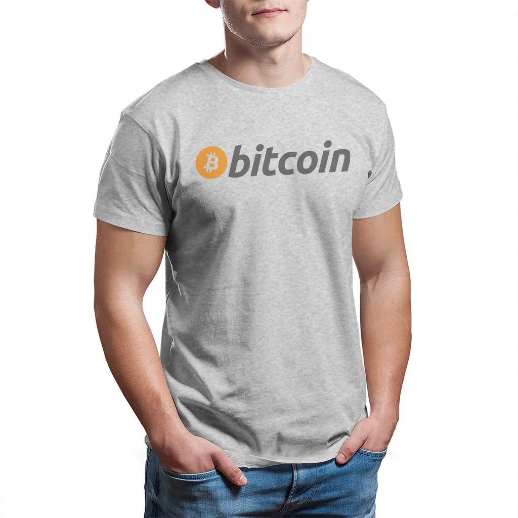 Bitcoin Sign Art Satoshi Nakamoto  Classic Tshirt Crewneck Tops Big Size T Shirt Tees Pure Cotton Short Sleeve