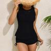 2026 Stylish Women's Swimwear Lace Mesh Tankini Bikini Set (3-Piece)