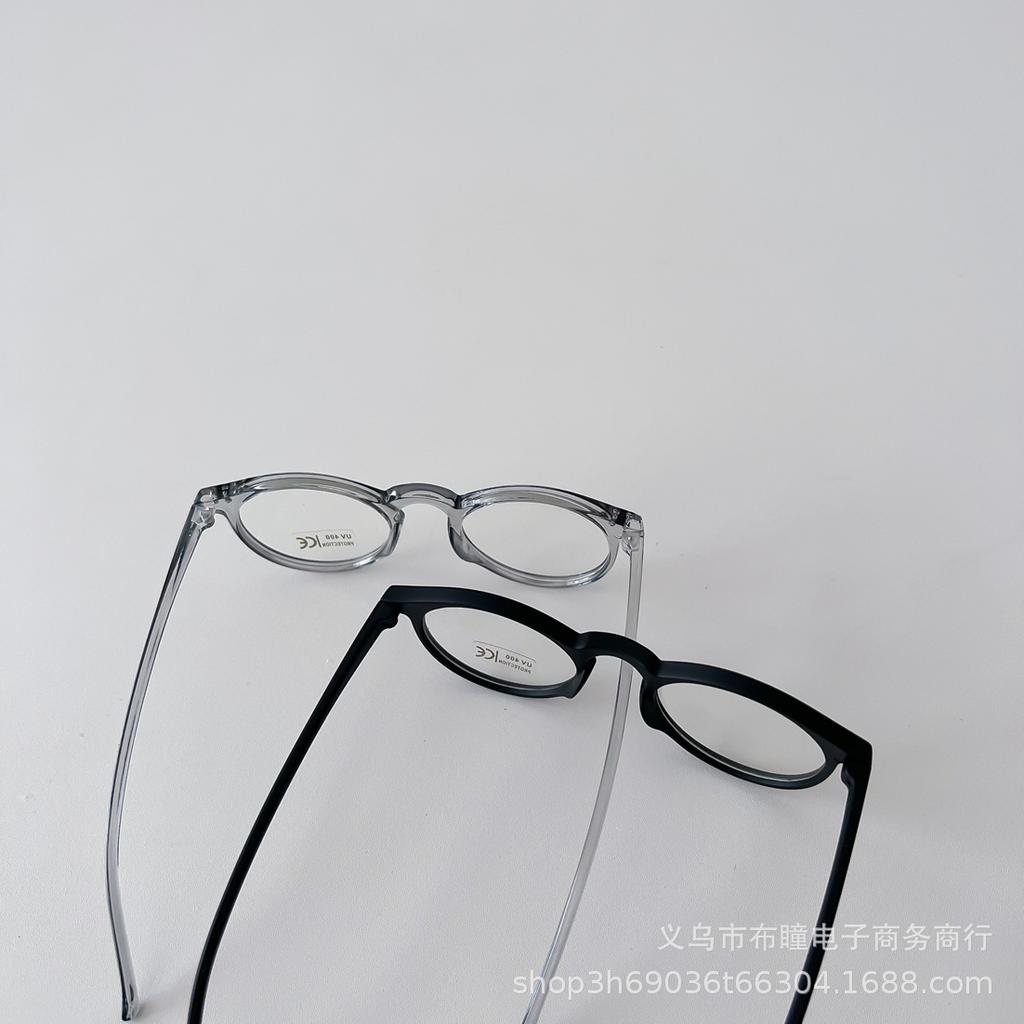 ins style children's fashion round frame flat glasses, spring new boys and girls outdoor versatile concave glasses