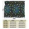 Cartoon Colorful Stars Fleece Blanket Lightweight Flannel Blanket Soft Warm Cozy Fuzzy Throw Blankets for Couch Bed Sofa Travel