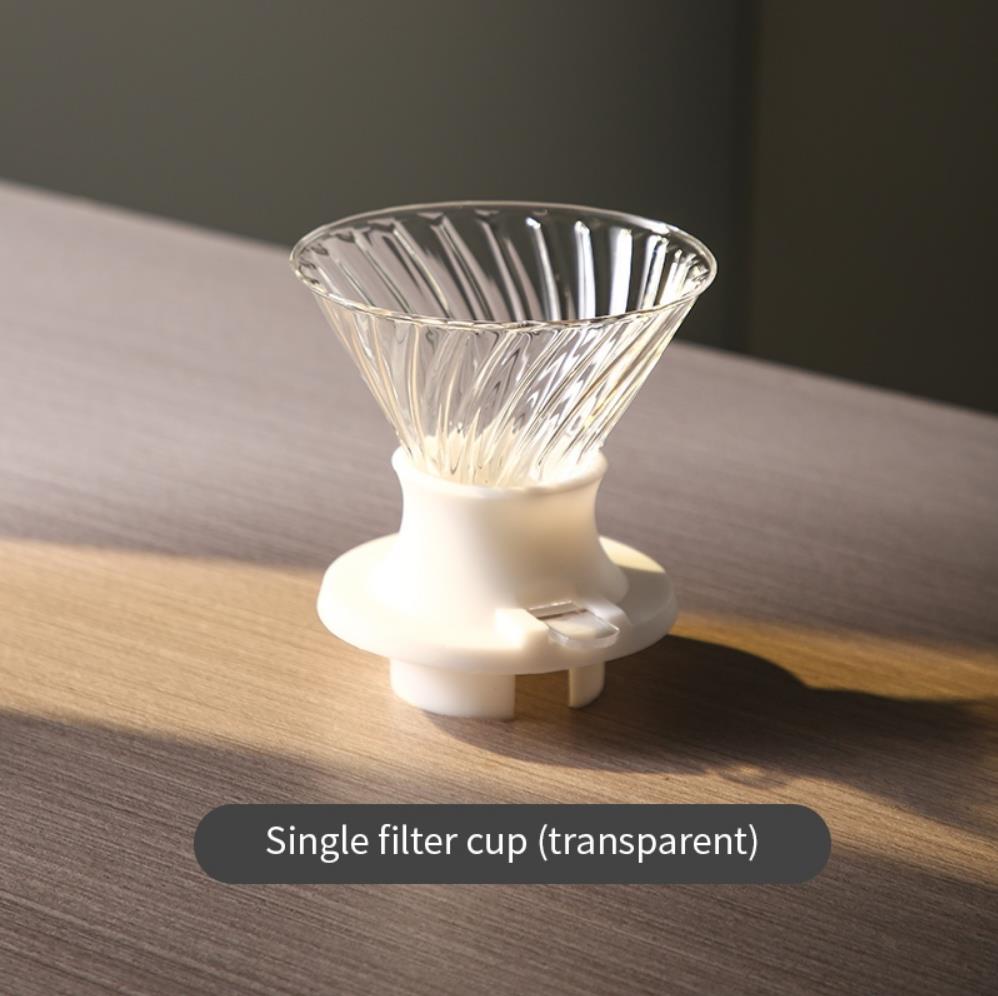 Hand Brewed Coffee Set Coffee Server with Filter Switch Dripper Handmade Borosilicate Glass Maker for Over Coffee Dripper Sets