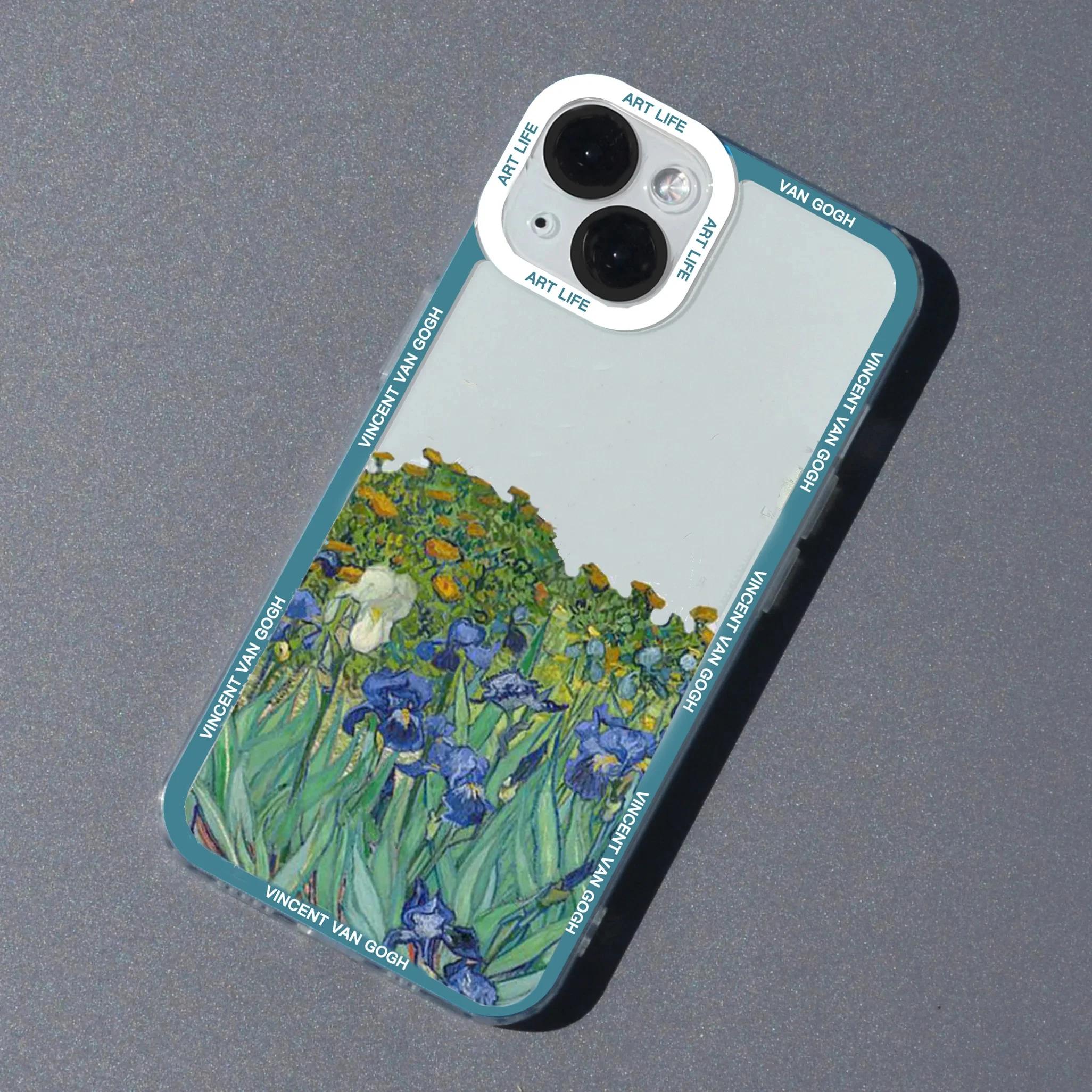 

Fashion Retro Van Gogh Oil Painting Phone Case For iPhone 11 13 12 14 15 Pro Max Mini X XR XS SE 7 8 Plus Cover Label Art Fundas iPhone 14 Pro