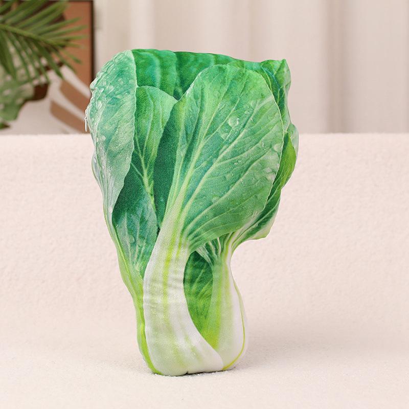 Creative Fruits And Vegetables Cabbage Green Peppers Pillow Blanket Plush Toys Home Sofa Pillow Cushion Muppet Doll
