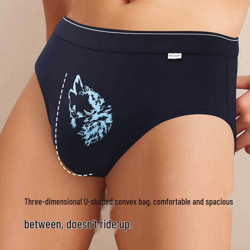 SEPTWOLVES Herren Slips aus reiner Baumwolle, antibakteriell (4 Packung)