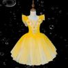 Kinderballett-Tutu-Kleid mit Ärmeln - Prinzessin Tanz- und Eislaufkostüm für Kleinkinder