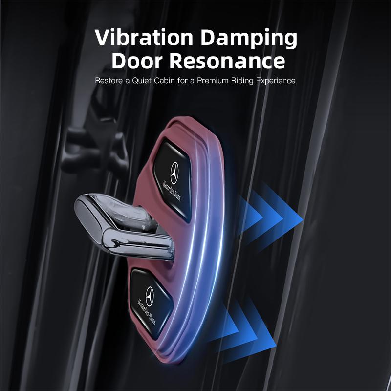 4Pcs Silicone Car Door Lock Buckle Protector Cover Tire Valve For Mercedes Benz AMG W203 W206 W220 W205 W211 W212 W201 W168 W169 BM1