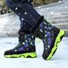 Winter Children's Plus Size  Anti Slip Wear-resistant and Plush Warm Outdoor High Top Cotton Shoes Snow Boots