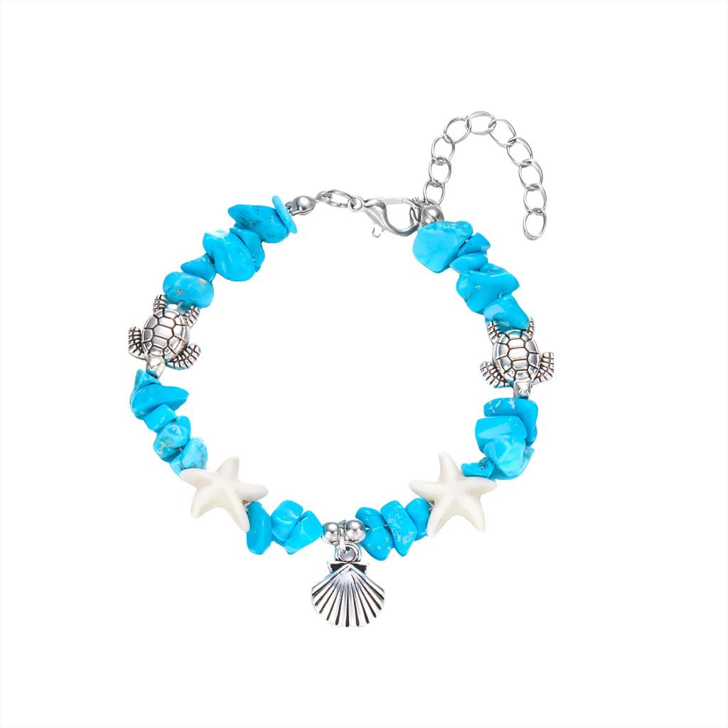 Gold Boho Bead Adjustable T, Bracelet Set for Women, Hawaiian Beach Surfer T Summer Vacation Jewelry Bahamas Souvenirs