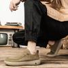 Men's Casual Leather Shoes Soft Sole Walking Shoes Luxury Brand Lace-Up Lightweight Walking Shoes Outdoor Mens Sneakers
