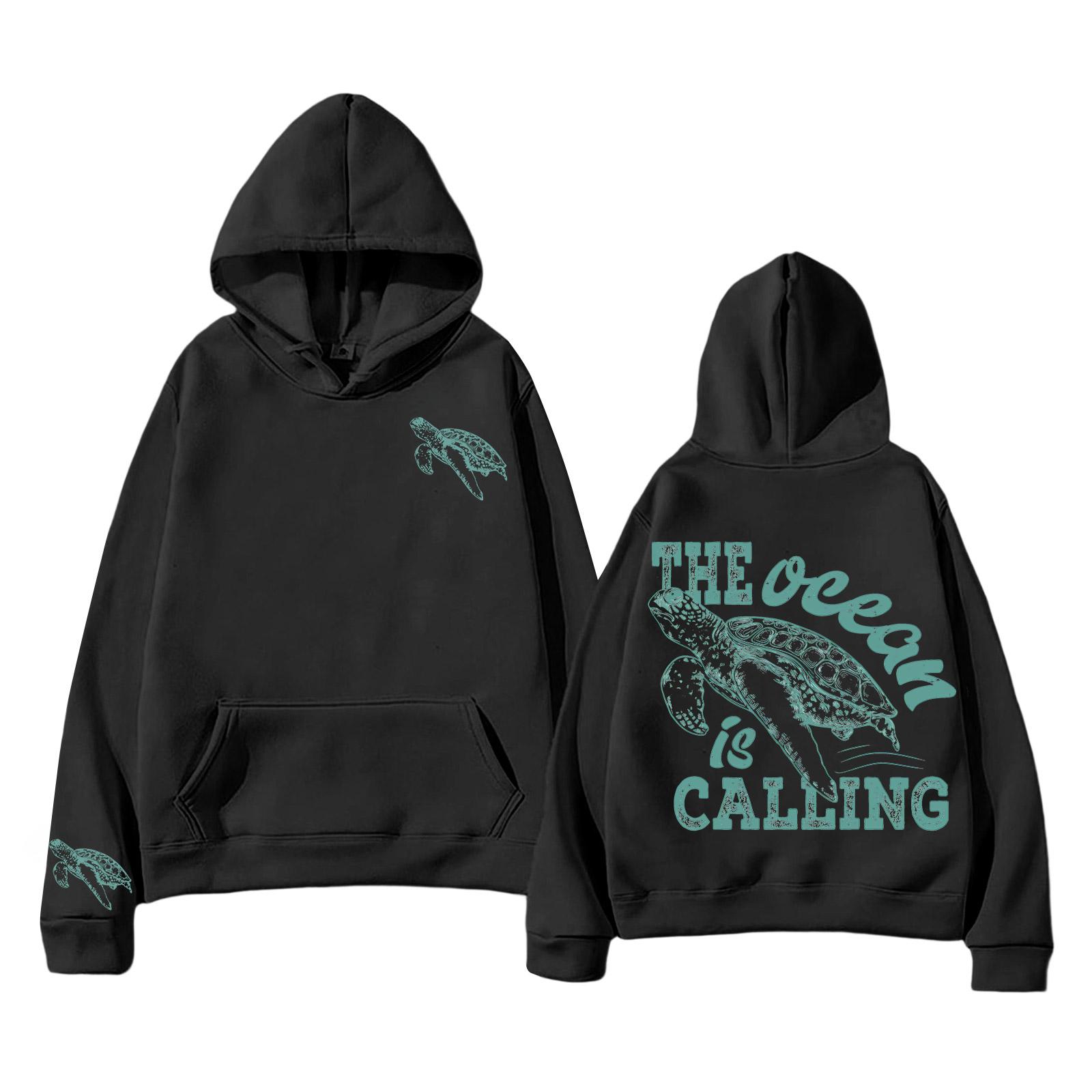 

Unisex Lightweight Long-Sleeved Pullover Hoodie With Pockets And Print XXXL чёрный