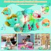 Dinosaur Crawling Toy with Music and Lights, Triceratops Baby Toy for 1-3 Year Olds, Sensory Gift for 6-12 Months Boys Girls, Birthday Present