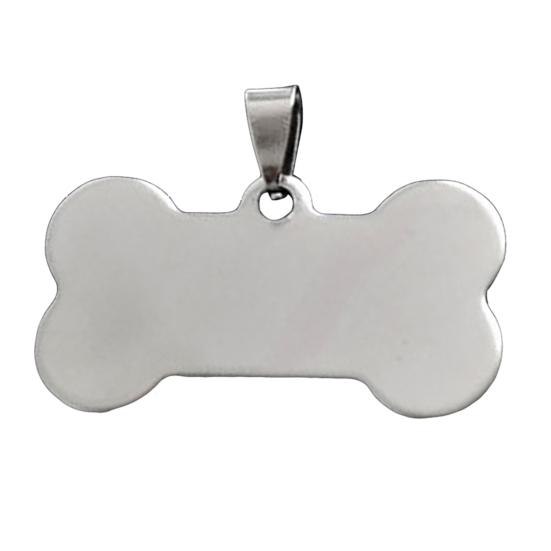 

Милые Персонализированные Гравированные Идентификационные Бирки для Собак Кошек Питомцев из Нержавеющей Стали с Именем Пустые в Форме Косточки серебряный