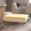 Day and Night - Day and Night Cream Velvet Footstool 78x56x32 Cm