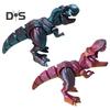 Figurka dinozaura drukowana w 3D Ruchome stawy Figurka tyranozaura Przegubowy model dinozaura Zabawka Domowe biuro Półka na książki Dekoracja biurka Ozdoba