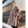 Trendy Britse Stijl Heren Middellange Wolle Trenchcoat – High-End Gevoel, Winter Dikte, Over de Knie Ontwerp