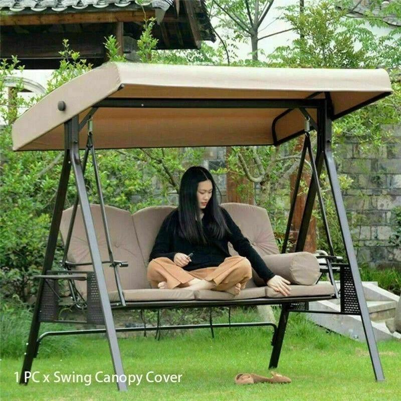 Replacement Canopy for Swing Seat 3 Seater Sizes Garden Hammock Cover  Outdoor Hanging Chair Swing Seat Covers