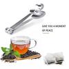 Stainless Tea Bag Squeezer Teabag Tong Holder Herb Grip Kitchen Tool Lemon Slice Clip
