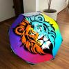 1pc Lion Head Automatic Folding Umbrella - Compact 8-Rib Design,Perfect Gift for Friends & Family Yy250926035