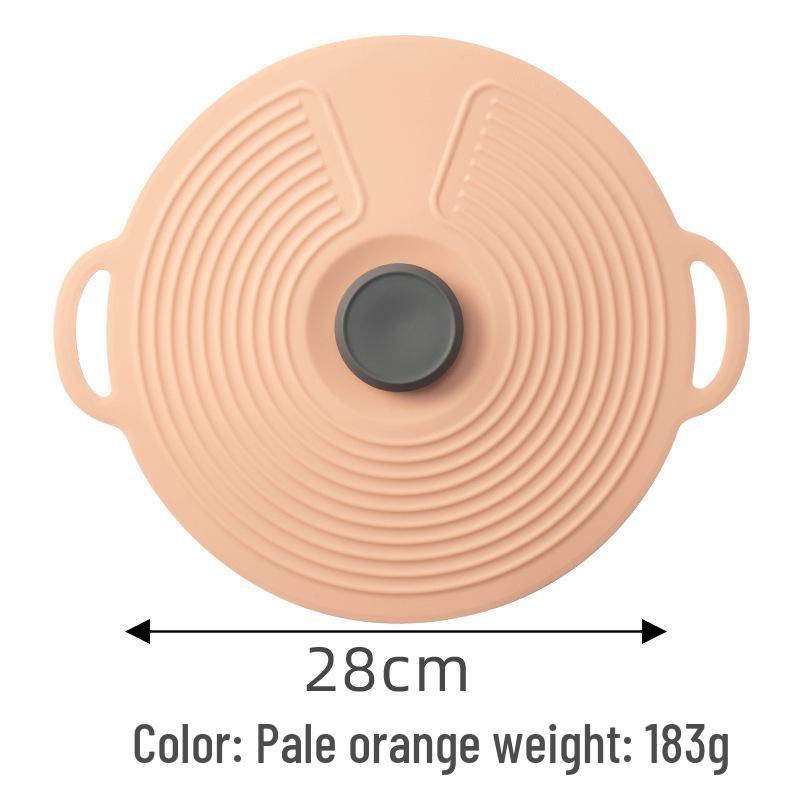 Silicone Anti-Overflow High-Temp Pot Lid & Non-Slip Cup Cover