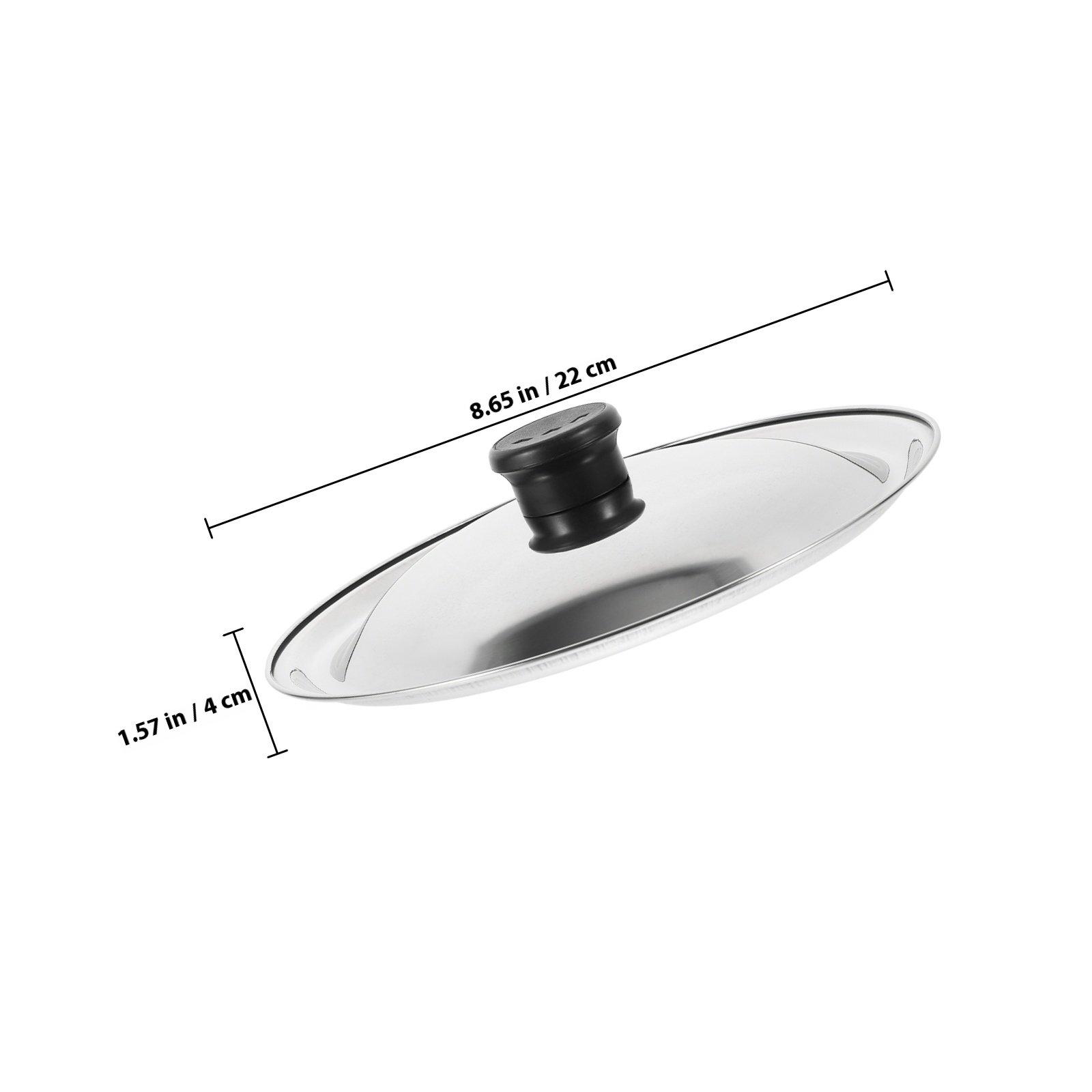 

Stainless Steel Universal Lid for Pots Pans Frying Pan Cover Heavy Duty Construction Elegant Texture High Efficiency Splatter