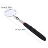 34" Extension Inspection Car Mirror 360° Rotating Telescopic Handle Lighted Retractable Tool Stick