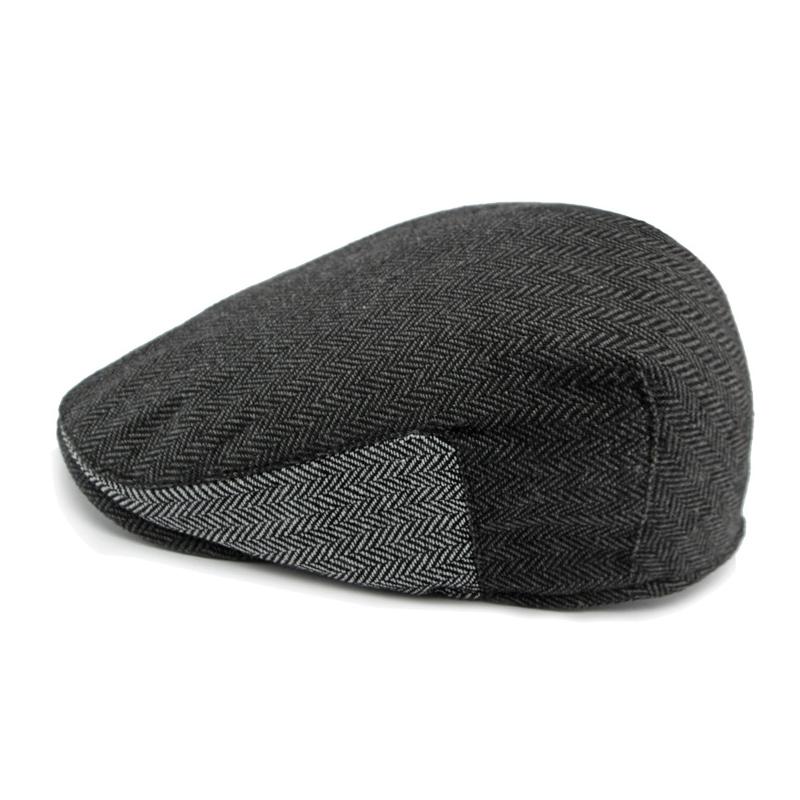 Hat Stitching Beret Men British Forward Cap Large Size Cap Women Peaked Cap