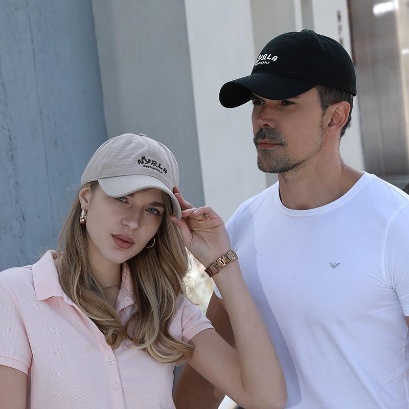 New Embroidery Ball Baseball Cap Sports Sunscreen Men's and Women's Sun Hats Breathable Versatile Casual Duck Tongue