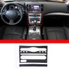 Glossy Piano Black Console Gear Shift Panel Cover Trim For Infiniti G37 G25 G35