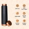 Pure Copper Water Bottle (1 Litre) | Leakproof | Pure Copper Water Bottle | Tamba Bottles | Authentic Copper Bottle | Durable Copper Bottle