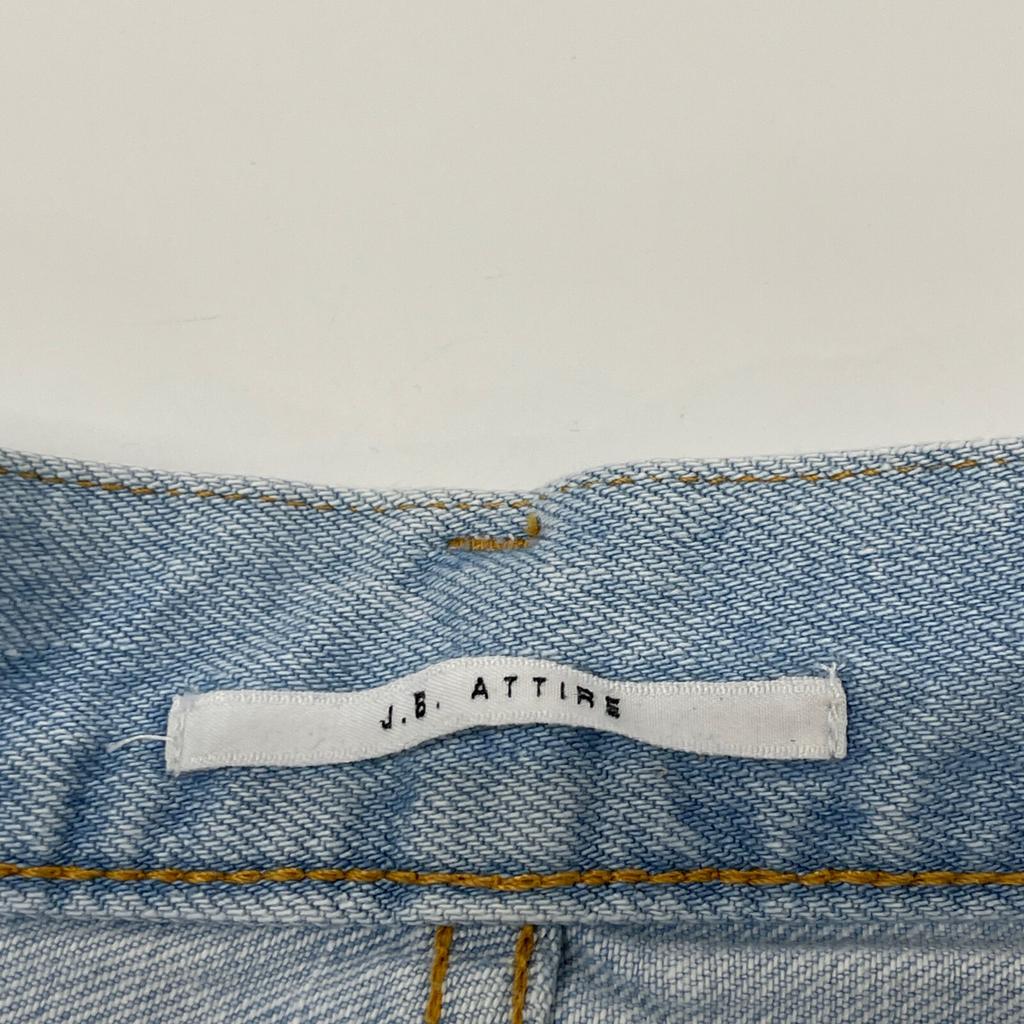 J.B.ATTIRE JBS-2408 ICE BLUE PARIS RIPPED DENIM Bottoms 1 Ice blueUsed