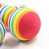 3 Stück Haustier Regenbogenball Katze Schaumstoffspielzeug Baumwollball Hund Molar Bunter Spielball Haustierbedarf Hundespielzeug Katzenspielzeug Interaktiv