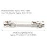 RC Center Drive Shaft Steel Strong Lightweight Convenient Assembly RC Driveshaft Replacement for Axial SCX24 1/24