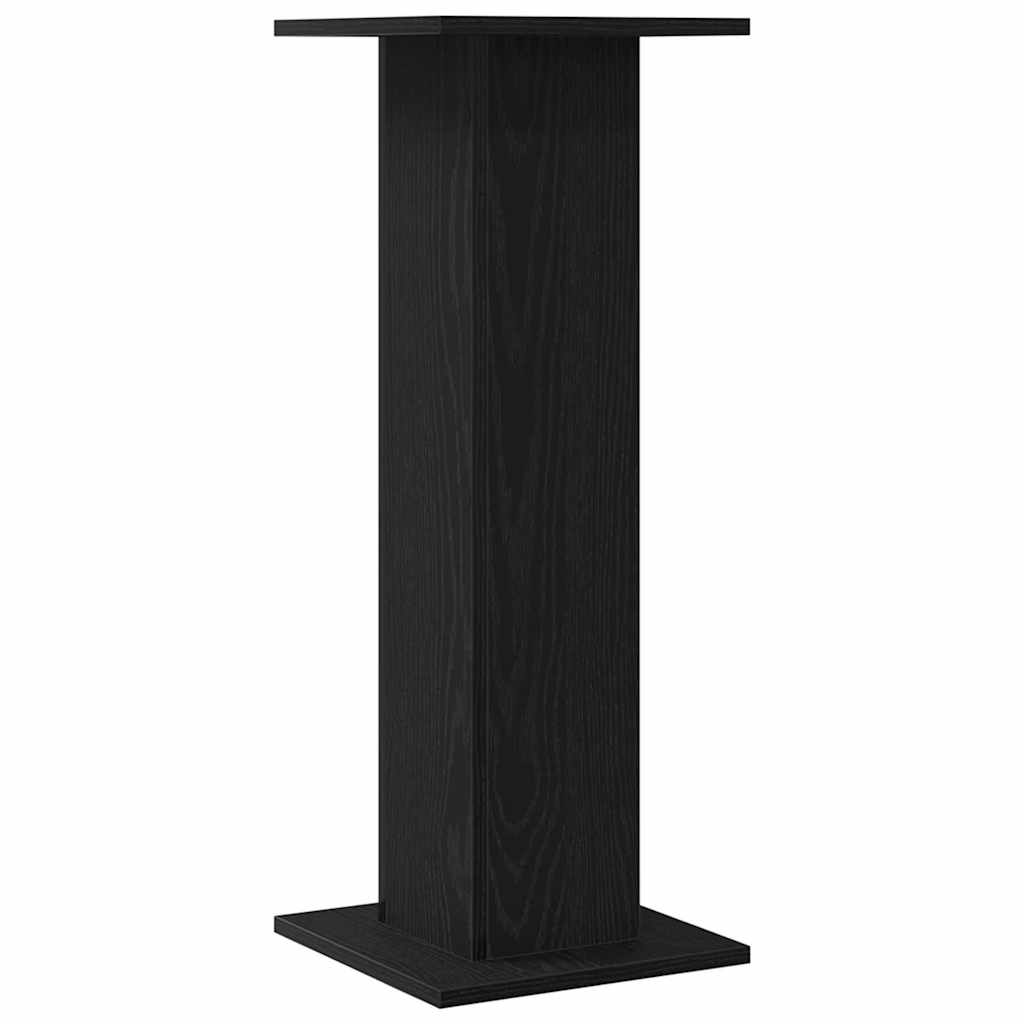 Speaker Stands 2 Pcs Black Oak Effect 30 X 30 X 80 Cm