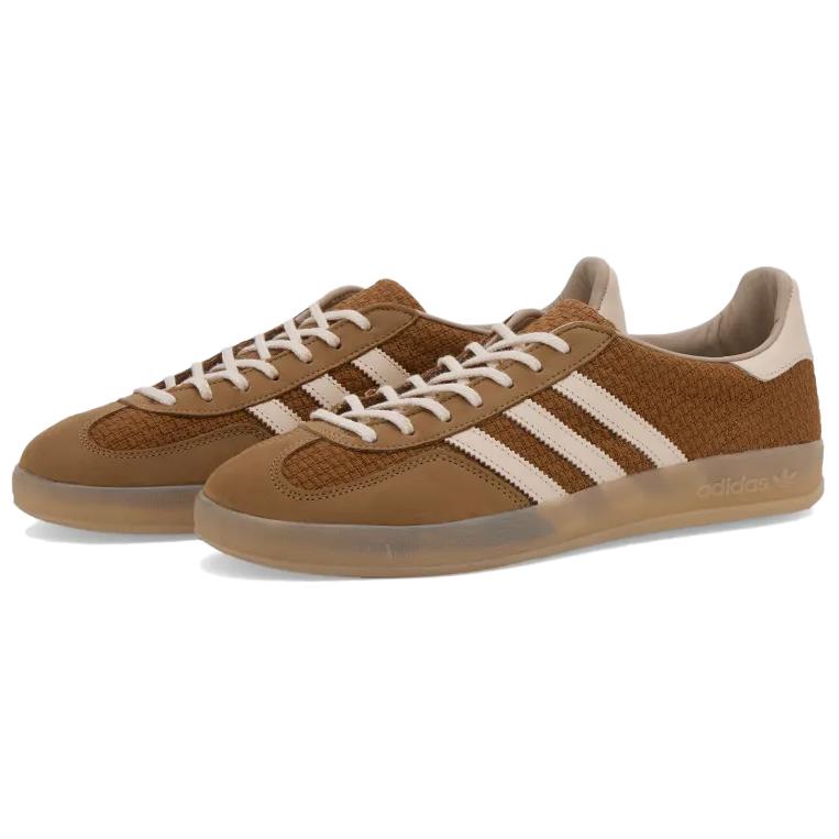 New Adidas Originals GAZELLE INDOOR Abrasion Resistant Low Top Skateboard Shoes Men's Brown JR8851