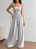 2026 Strapless Wide-leg High-waisted Jumpsuit