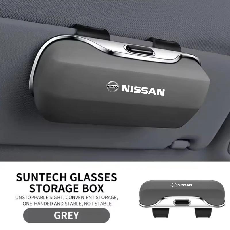 For Nissan Qashqai J11 J10 X-Trail Juke Almera Tiida Teana Car Visor Sunglasses car Glasses Case Glasses Holder Glasses Clip Box