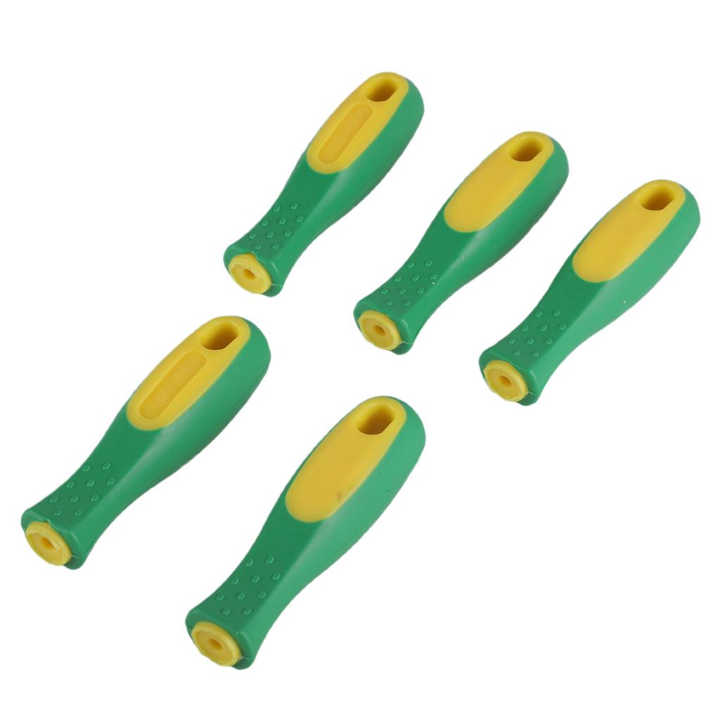 5Pieces File Handle For Woodwork And Metalwork Tool Comfortable Grip Improved Tool Handling Flat And Semi Round Files